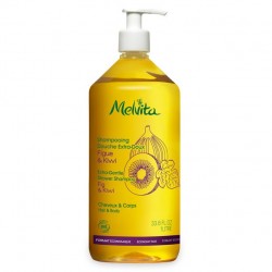 SHAMPOOING DOUCHE EXTRADOUX FIGUE et KIWI BIO FAMILIAL 1LITRE MELVITA