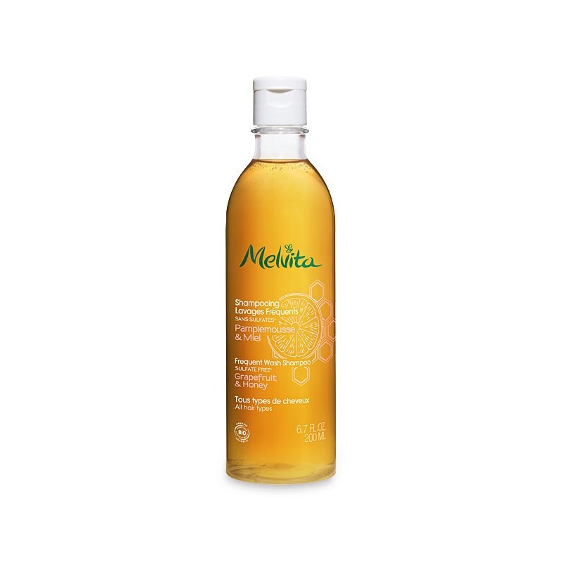 SHAMPOOING LAVAGES FREQUENTS PAMPLEMOUSSE et MIEL 200ML MELVITA