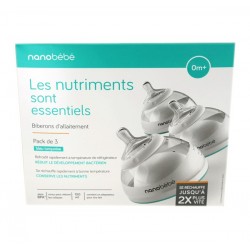 BIBERON 150ML 0m+  PACK DE 3 NANOBEBE