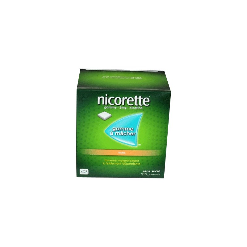NICORETTE GOMMES FRUITS 2MG x210 JOHNSON & JOHNSON NICORETTE GOMMES FRUITS 2MG x210 JOHNSON & JOHNSON