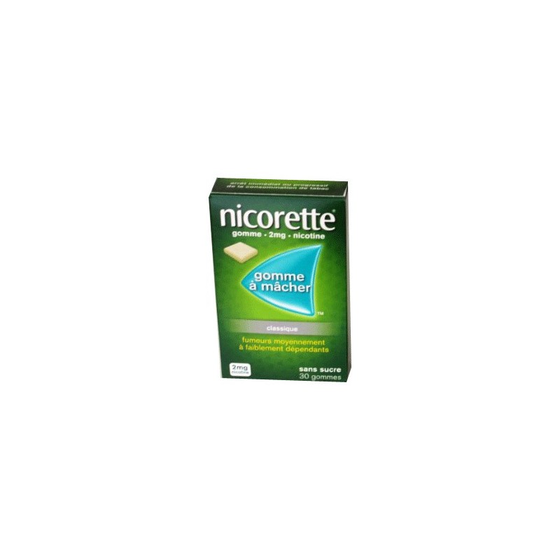 NICORETTE GOMMES CLASSIQUE 2MG x30 JOHNSON & JOHNSON