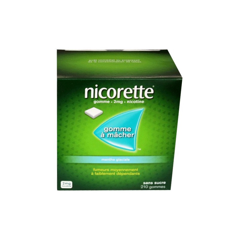 Gomme Nicorette 2 mg goût fruits gommes à mâcher - Arrêt tabac