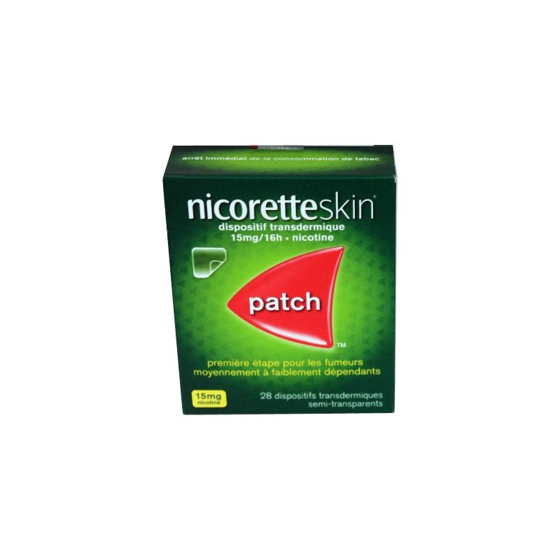 NICORETTE SKIN  PATCH 15MG - ETAPE 1 X28 JOHNSON & JOHNSON