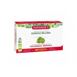 GINKGO BILOBA CIRCULATION & MÉMOIRE BIO 20 AMPOULES SUPER DIET