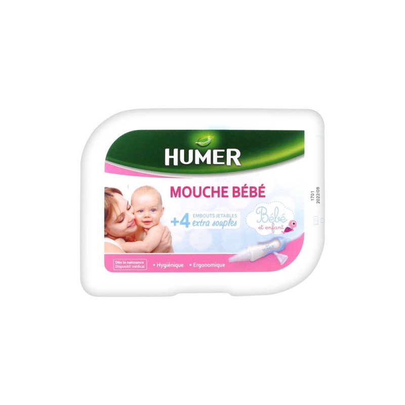 MOUCHE BÉBÉ + 4 EMBOUTS JETABLES HUMER