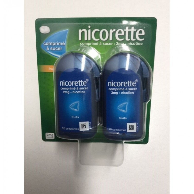 NICORETTE COMPRIMES A SUCER FRUITS 2 MG LOT DE 4 BOITES JOHNSON & JOHNSON NICORETTE COMPRIMES A SUCER FRUITS 2 MG LOT DE 4 BOITES JOHNSON & JOHNSON