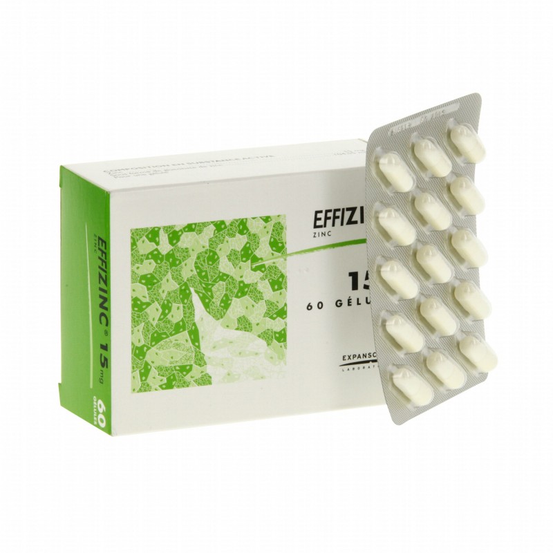 EFFIZINC 15MG 60 GELULES EXPANSCIENCE