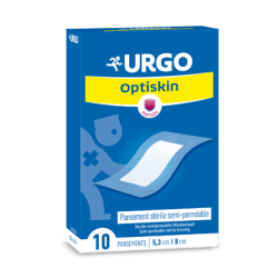 OPTISKIN PANSEMENT SEMI-PERMÉABLE 5.3CM X 8CM X 10 URGO