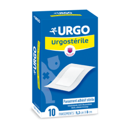 URGOSTÉRILE PANSEMENT ADHÉSIF STÉRILE 5.3CM x 8CM x 10 URGO