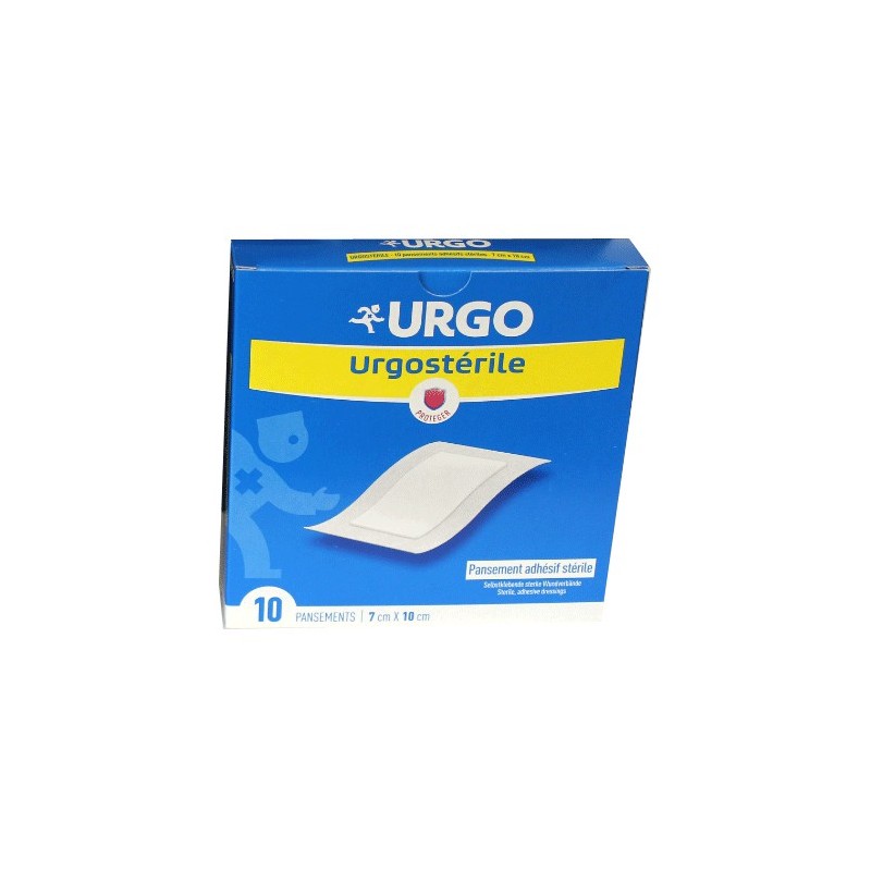 URGOSTÉRILE PANSEMENT ADHÉSIF STÉRILE 7CM x 10CM x 10 URGO URGOSTÉRILE PANSEMENT ADHÉSIF STÉRILE 7CM x 10CM x 10 URGO
