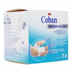 COHEBAN BANDE ELASTIQUE COHÉSIVE BLEU 5cm X 4.5m 3M