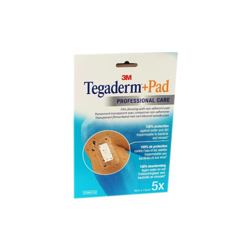 TEGADERM + PAD PANSEMENTS STERILES 9X15CM X5 3M