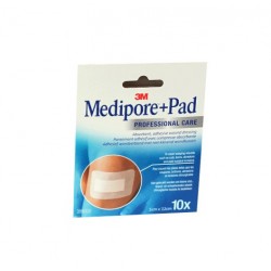 MEDIPORE + PAD PANSEMENTS ADHÉSIFS 5CMX7.2CM X10 3M