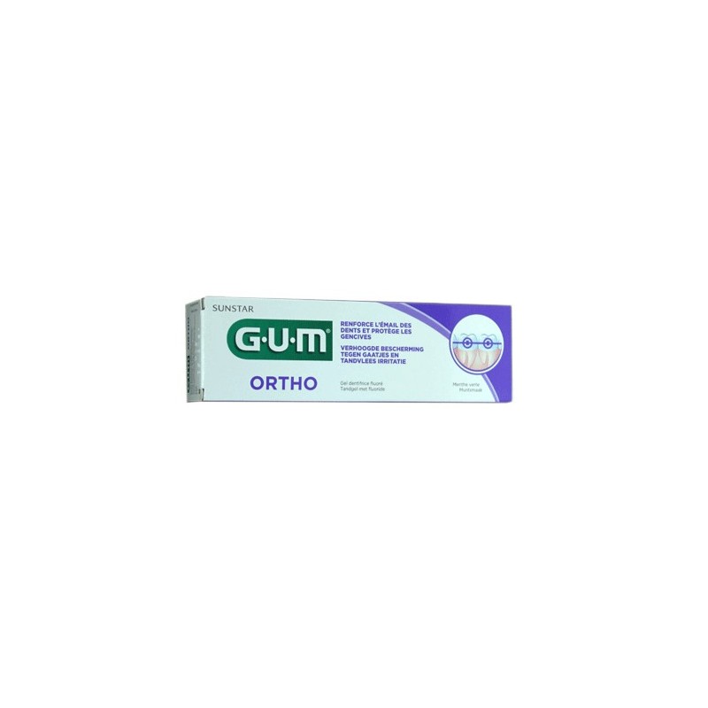 GEL DENTIFRICE ORTHO MENTHE VERTE 75ML GUM