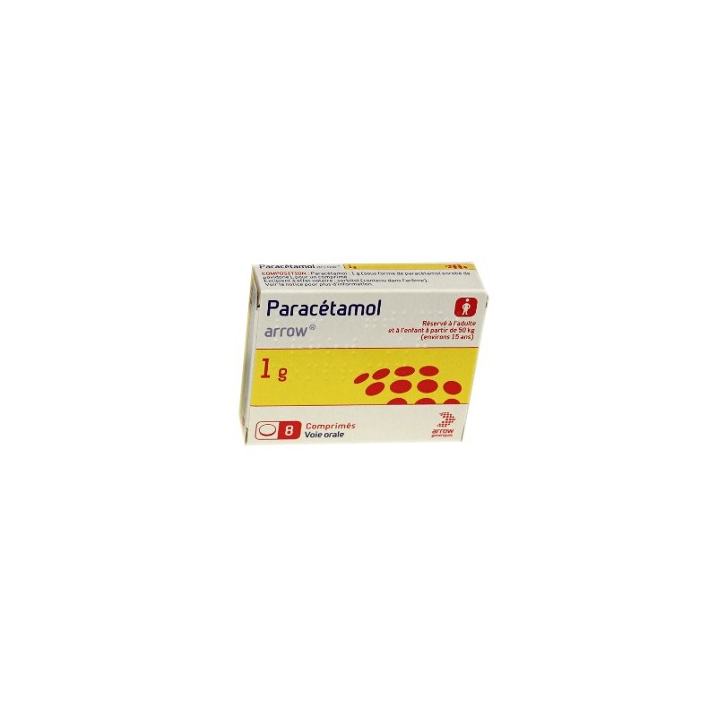 PARACETAMOL 1000MG 8 COMPRIMES ARROW 