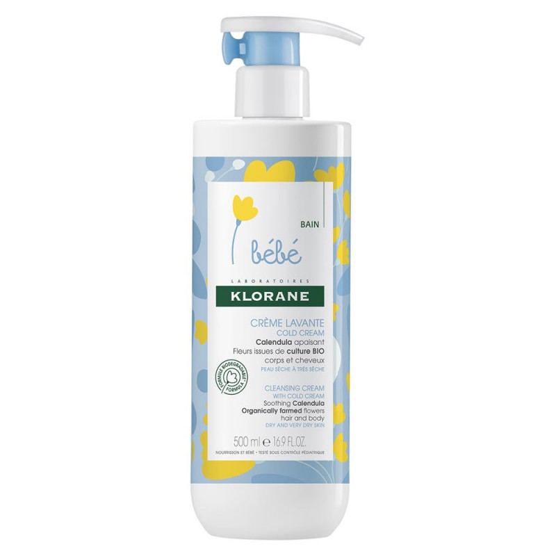 Crème hydratante Bébé calendula Klorane - crème visage bébé