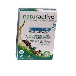 DUAL' AUX ESSENCES SYSTEME IMMUNITAIRE 10 GELULES + 10 CAPSULES NATURACTIVE