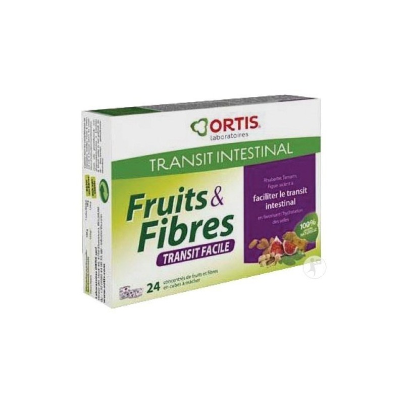FRUITS & FIBRES 24 cubes à mâcher ORTIS