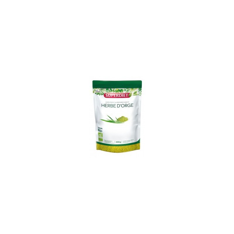 HERBE D' ORGE BIO POUDRE 200G SUPER DIET HERBE D' ORGE BIO POUDRE 200G SUPER DIET