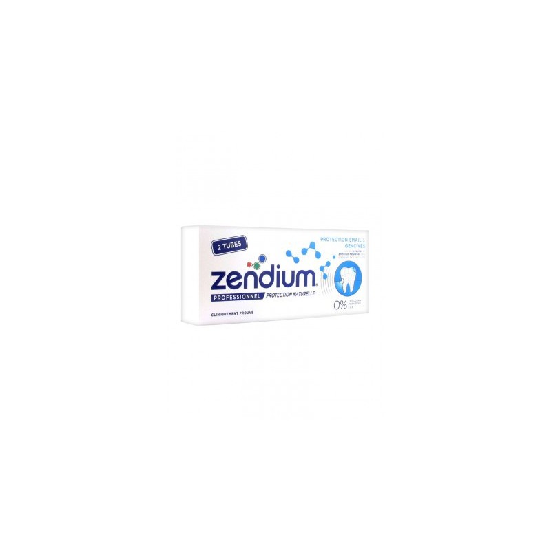 DENTIFRICE EMAIL & GENCIVES LOT DE 2 X 75ML ZENDIUM PROFESSIONNEL DENTIFRICE EMAIL & GENCIVES LOT DE 2 X 75ML ZENDIUM PROFESSIONNEL