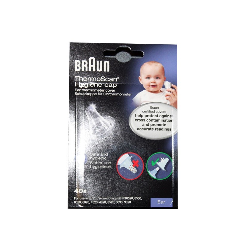 Braun Embouts jetables pour thermomètres auriculaires Braun, LF20 :  : Hygiène et Santé
