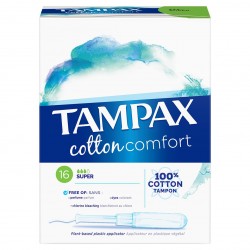 TAMPONS COTTON COMFORT SUPER X16 TAMPAX