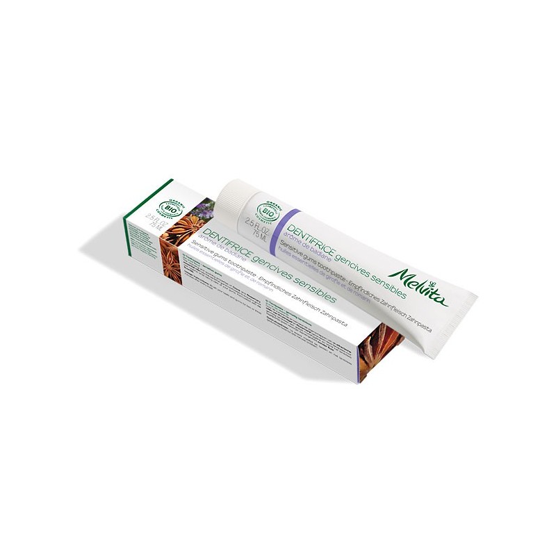 DENTIFRICE GENCIVES SENSIBLES BIO 75ML MELVITA DENTIFRICE GENCIVES SENSIBLES BIO 75ML MELVITA