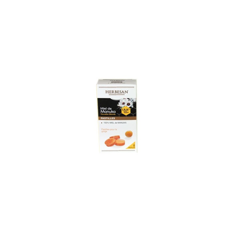 PASTILLES X 8 MIEL DE MANUKA IAA 10+ HERBESAN PASTILLES X 8 MIEL DE MANUKA IAA 10+ HERBESAN