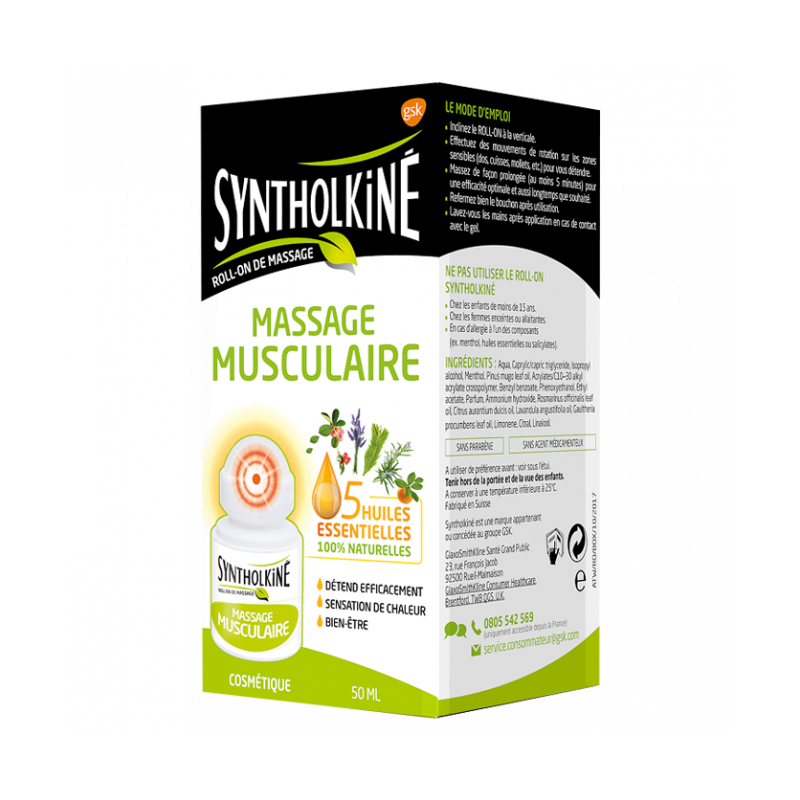 SYNTHOLKINE ROLL ON DE MASSAGE MUSCULAIRE 50ML