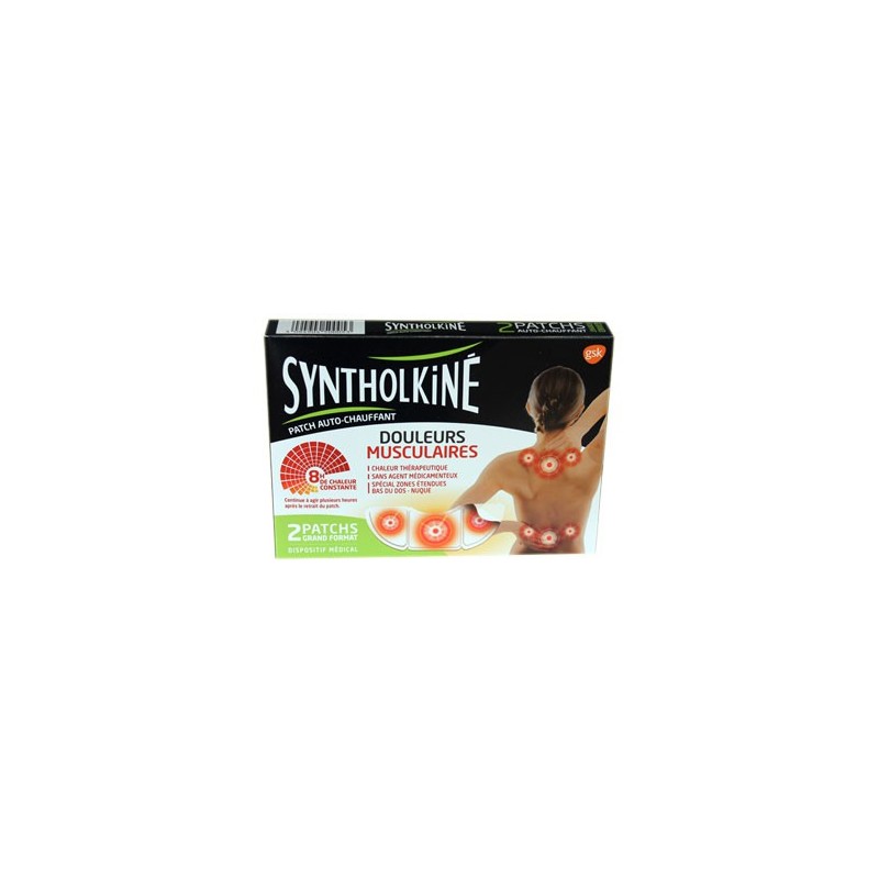 SYNTHOLKINE PATCH AUTO CHAUFFANT 8H GRAND FORMAT - 2 PATCHS SYNTHOLKINE PATCH AUTO CHAUFFANT 8H GRAND FORMAT - 2 PATCHS