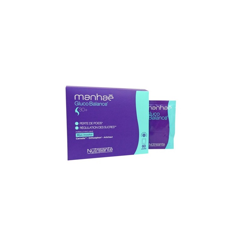 MANHAE GLUCO BALANCE 30+ 60 SACHETS NUTRISANTE