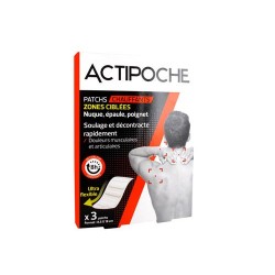 ACTIPOCHE  PATCHS CHAUFFANTS ZONES CIBLÉES X 3 COOPER