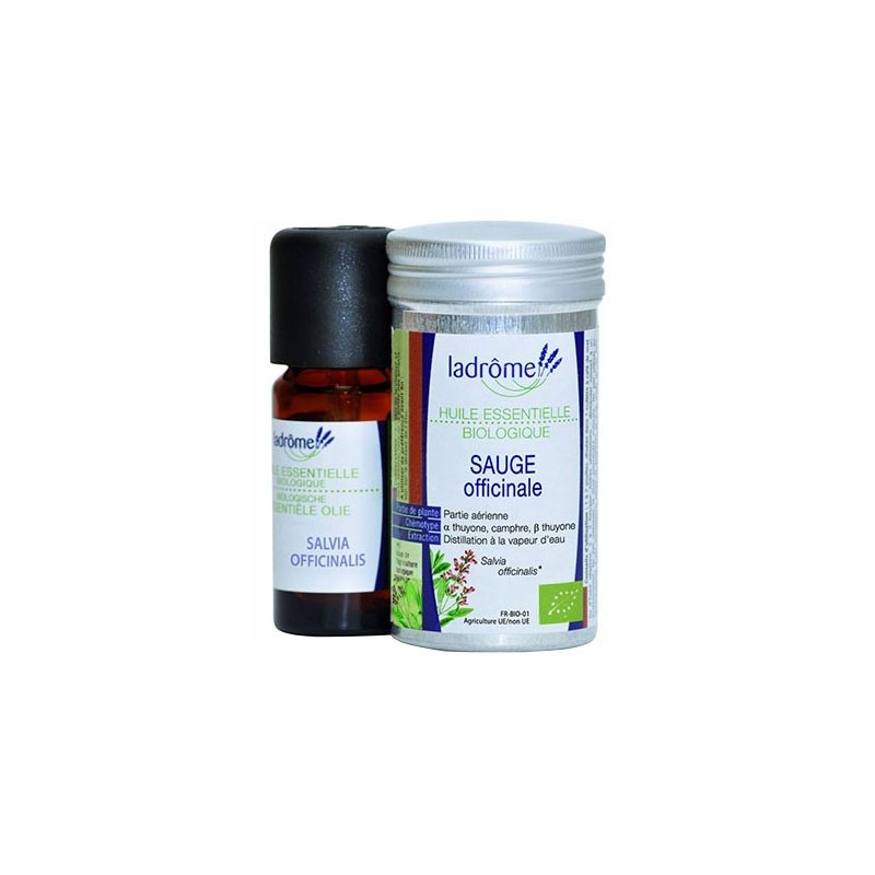 HUILE ESSENTIELLE SAUGE OFFICINALE BIO 10ML LADROME 