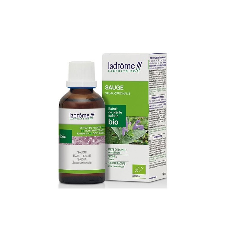 EXTRAIT DE SAUGE BIO 50ML LADROME EXTRAIT DE SAUGE BIO 50ML LADROME