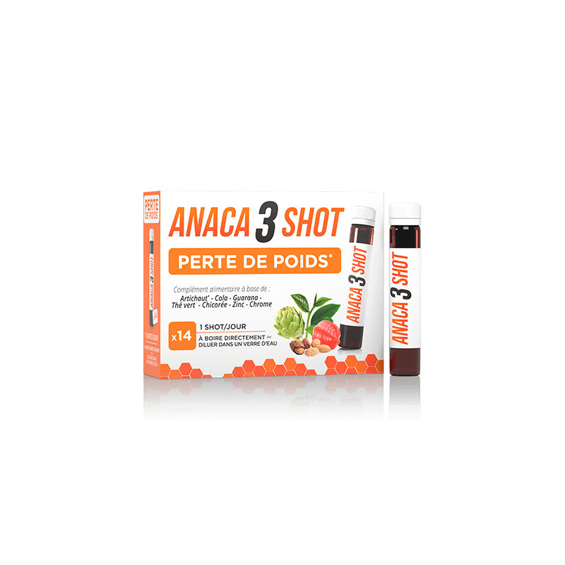 ANACA 3 SHOT PERTE DE POIDS X14 NUTRAVALIA