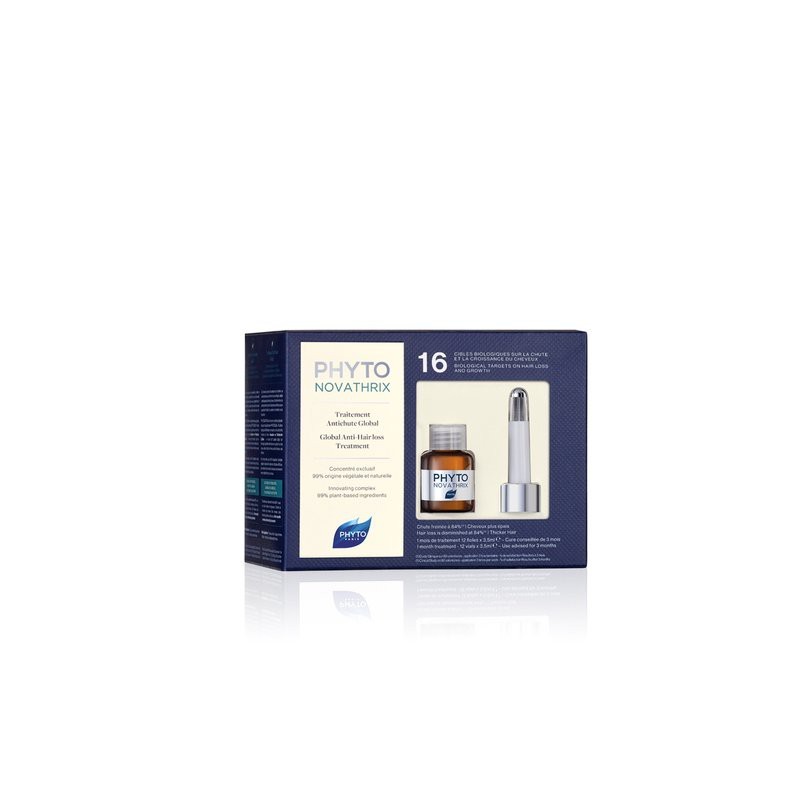 PHYTONOVATHRIX TRAITEMENT FONDAMENTAL ÉPAISSEUR & DENSIFIANT 12 X 3.5ML PHYTO PHYTONOVATHRIX TRAITEMENT FONDAMENTAL ÉPAISSEUR & DENSIFIANT 12 X 3.5ML PHYTO