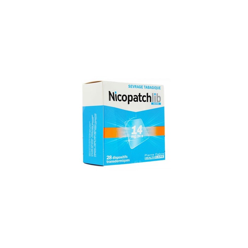 NICOPATCHLIB 14 MG/24 H 7 PATCHS TRANSDERMIQUES PIERRE FABRE