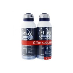 DEODORANT ANTI TRANSPIRANT 48 H CONTROLE EXTREME LOT DE 2 sprays de150ML ETIAXIL MEN