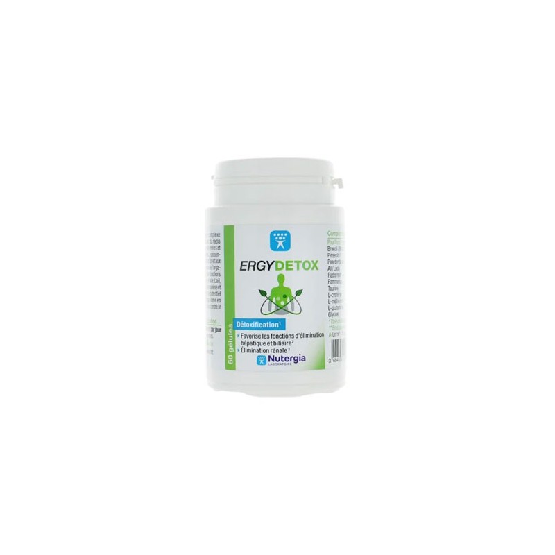ERGYDETOX 60 GELULES NUTERGIA ERGYDETOX 60 GELULES NUTERGIA