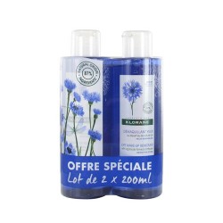 BLEUET DEMAQUILLANT YEUX AU BLEUET APAISANT LOT DE 2X200ML KLORANE  