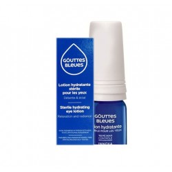 GOUTTES BLEUES LOTION HYDRATANTE STERILE YEUX 10ML OMEGA PHARMA