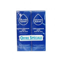 GOUTTES BLEUES LOTION HYDRATANTE STERILE YEUX 10ML OMEGA PHARMA