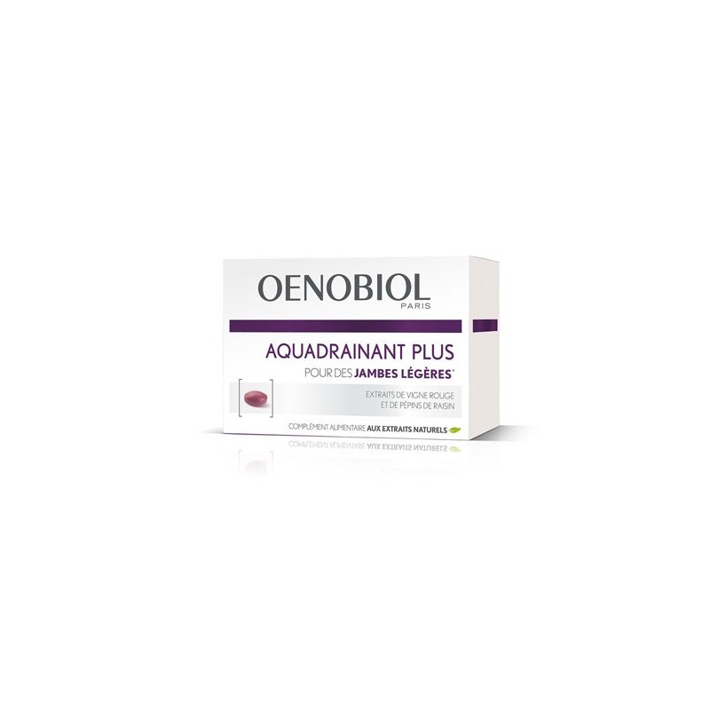 AQUADRAINANT PLUS JAMBES LOURDES 45 COMPRIMES OENOBIOL 