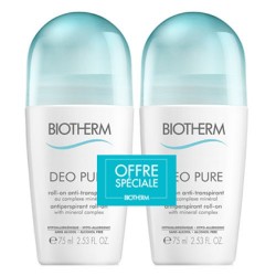 DEO PURE DUO ANTI TRANSPIRANT 2X 75ML BIOTHERM﻿