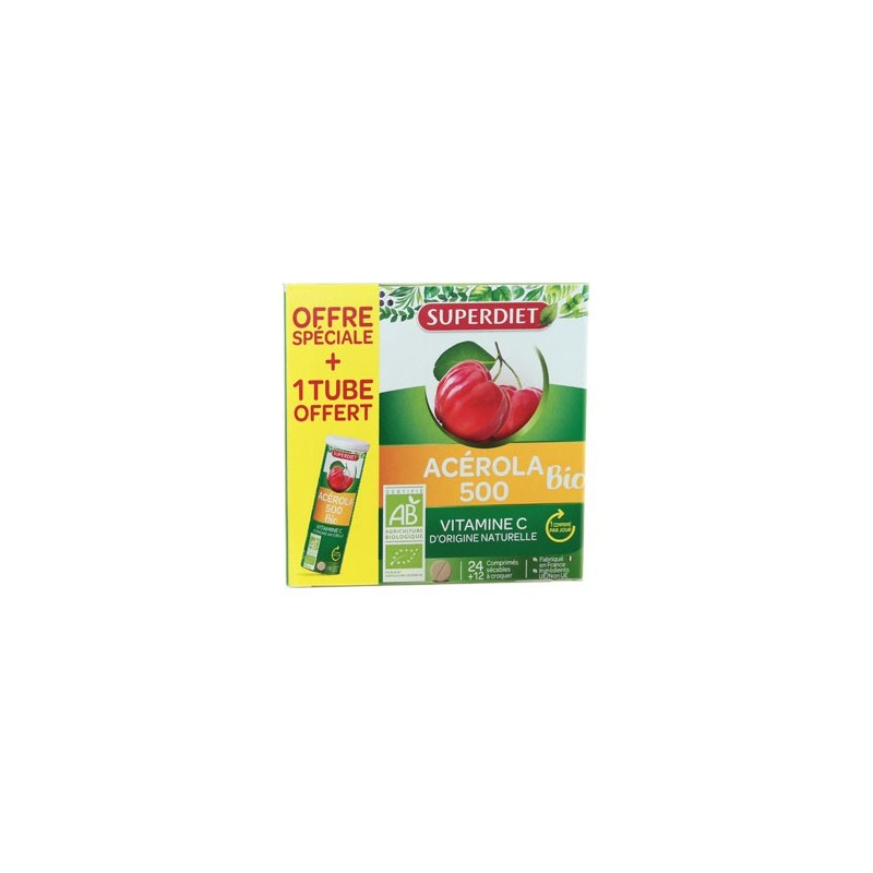 ACEROLA 500 BIO 36 COMPRIMES SUPER DIET ACEROLA 500 BIO 36 COMPRIMES SUPER DIET