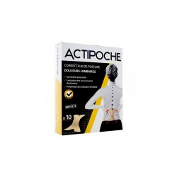 ACTIPOCHE CORRECTEUR DE POSTURE DOULEURS LOMBAIRES 4 PATCHS COOPER