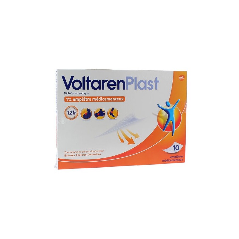 VOLTARENPLAST 1% EMPLATRE X10 GSK