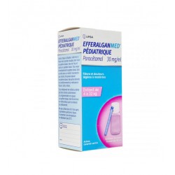 EFFERALGAN MED PEDIATRIQUE SOLUTION BUVABLE 30MG/ML -  90ML UPSA