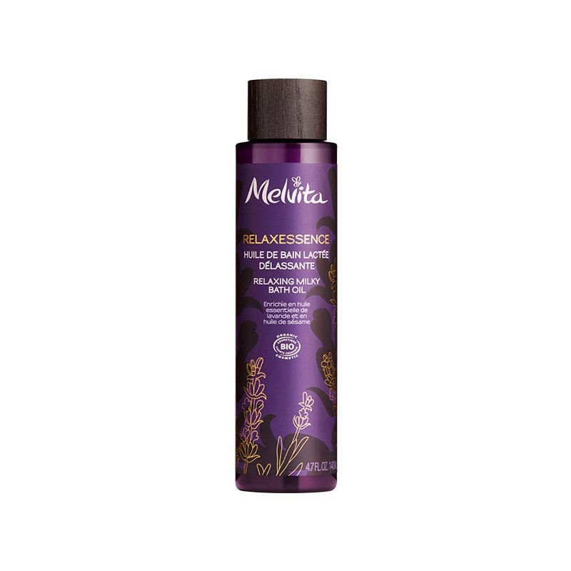 RELAXESSENCE BIO HUILE DE BAIN LACTÉE DÉLASSANTE 140ML MELVITA RELAXESSENCE BIO HUILE DE BAIN LACTÉE DÉLASSANTE 140ML MELVITA