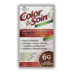 COLOR & SOIN ADVANCED 6G BLOND FONCÉ DORÉ 130ML LES 3 CHENES 